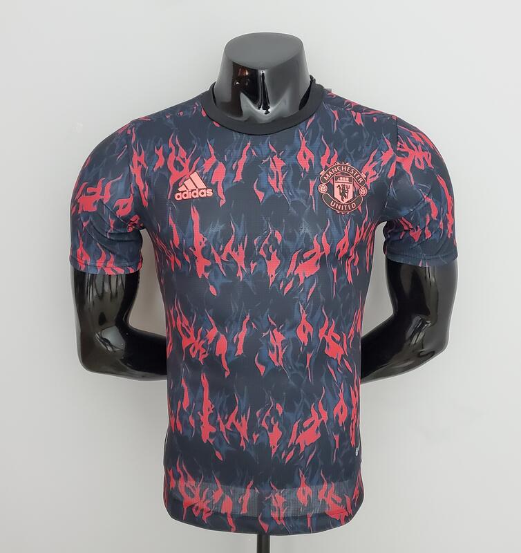 2022/23 Manchester United Black Red Training Shirt Player Version